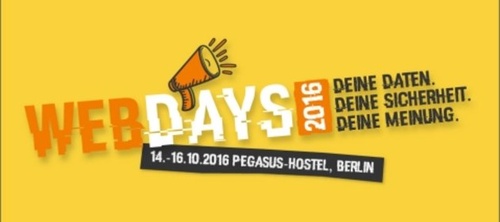 Titelbild zum News-Artikel WEBDAYS 2016 - Die Jugendkonferenz für Verbraucherschutz in der digitalisierten Welt 