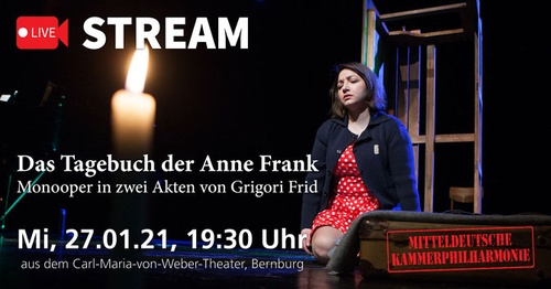 Titelbild zum News-Artikel Live Stream Monooper: Das Tagebuch der Anne Frank