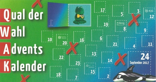 Titelbild zum News-Artikel QWAK - Qual der Wahl Adventskalender 