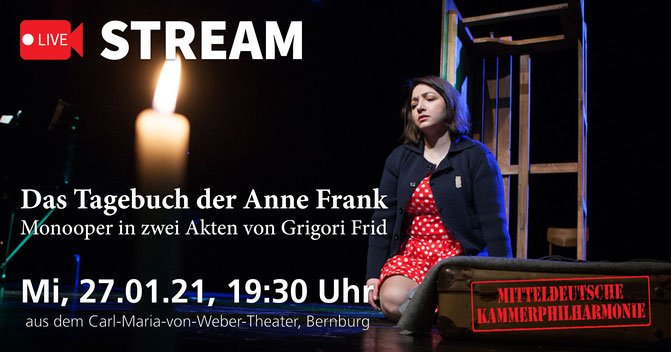 Titelbild zum News-Artikel: Live Stream Monooper: Das Tagebuch der Anne Frank