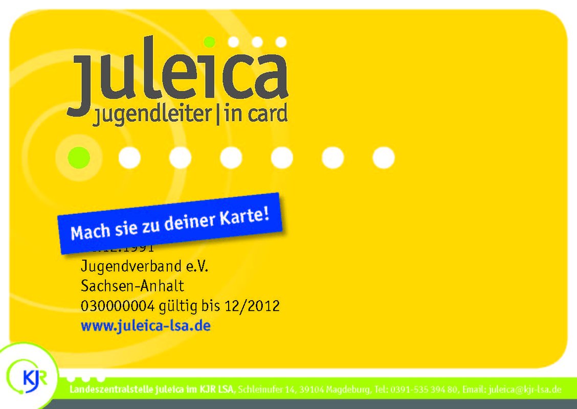 Titelbild zum News-Artikel: JuLeiCa, JuLeiCa, JuLeiCa